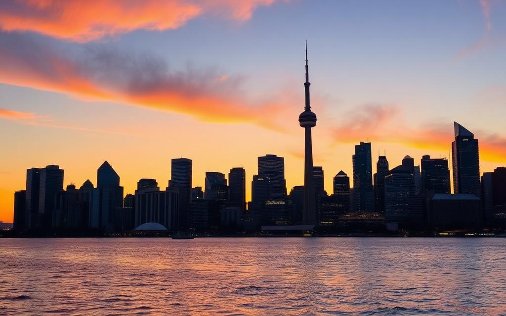 Skyline and landscape representing Canada, a HORA INTERIM recruitment destination